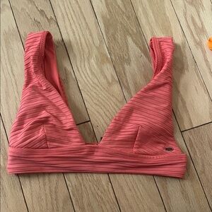 Roxy Coral Ribbed Bikini Top